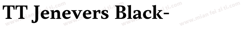 TT Jenevers Black字体转换